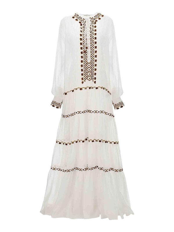 Ermanno Scervino Robe Au Genou - Blanc