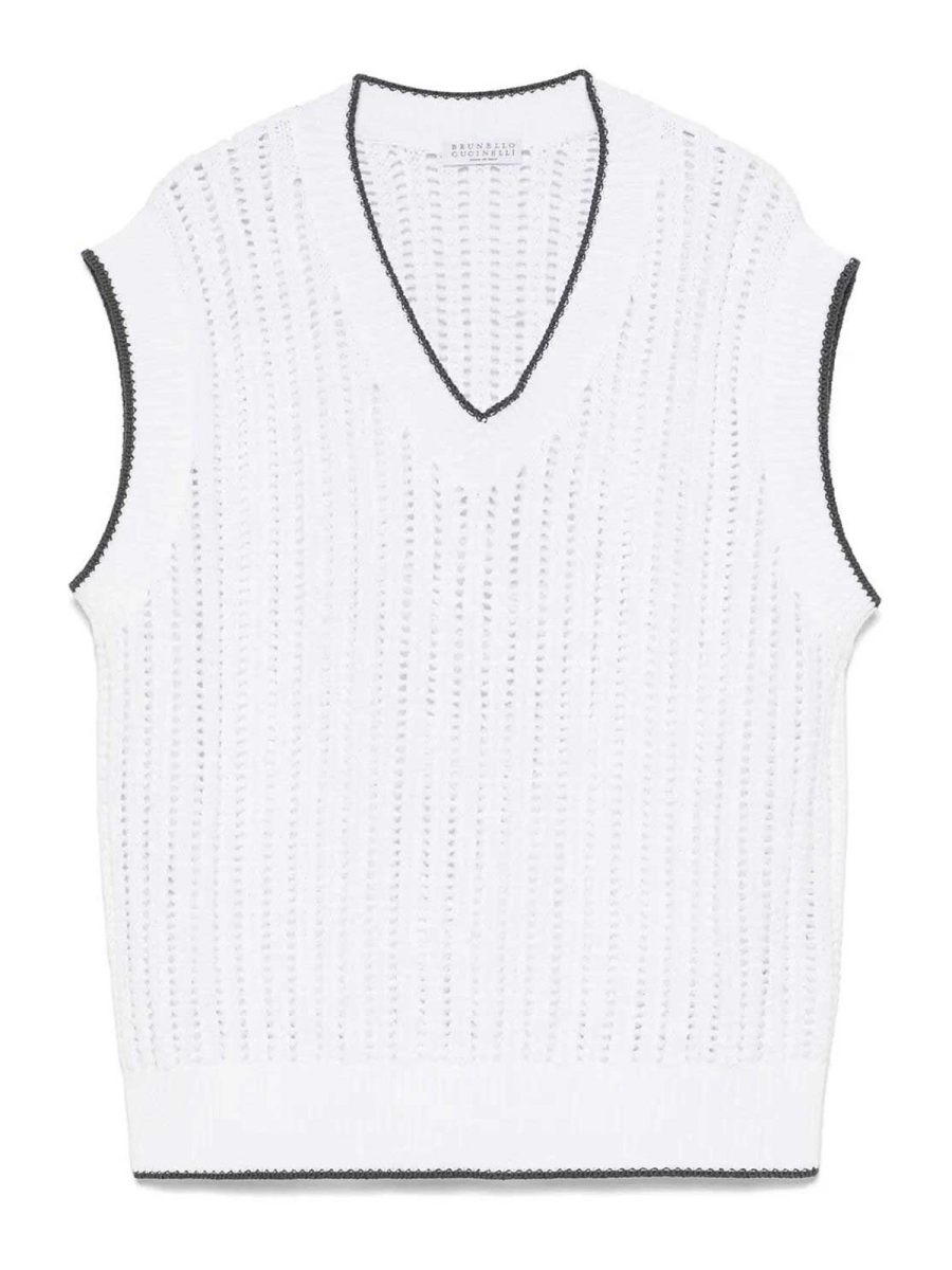 Brunello Cucinelli Gilet - Blanc