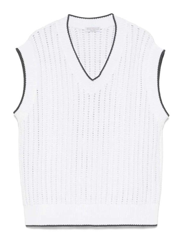 Brunello Cucinelli Gilet - Blanc