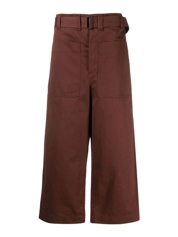 Lemaire Pantalons Décontractés - Marron
