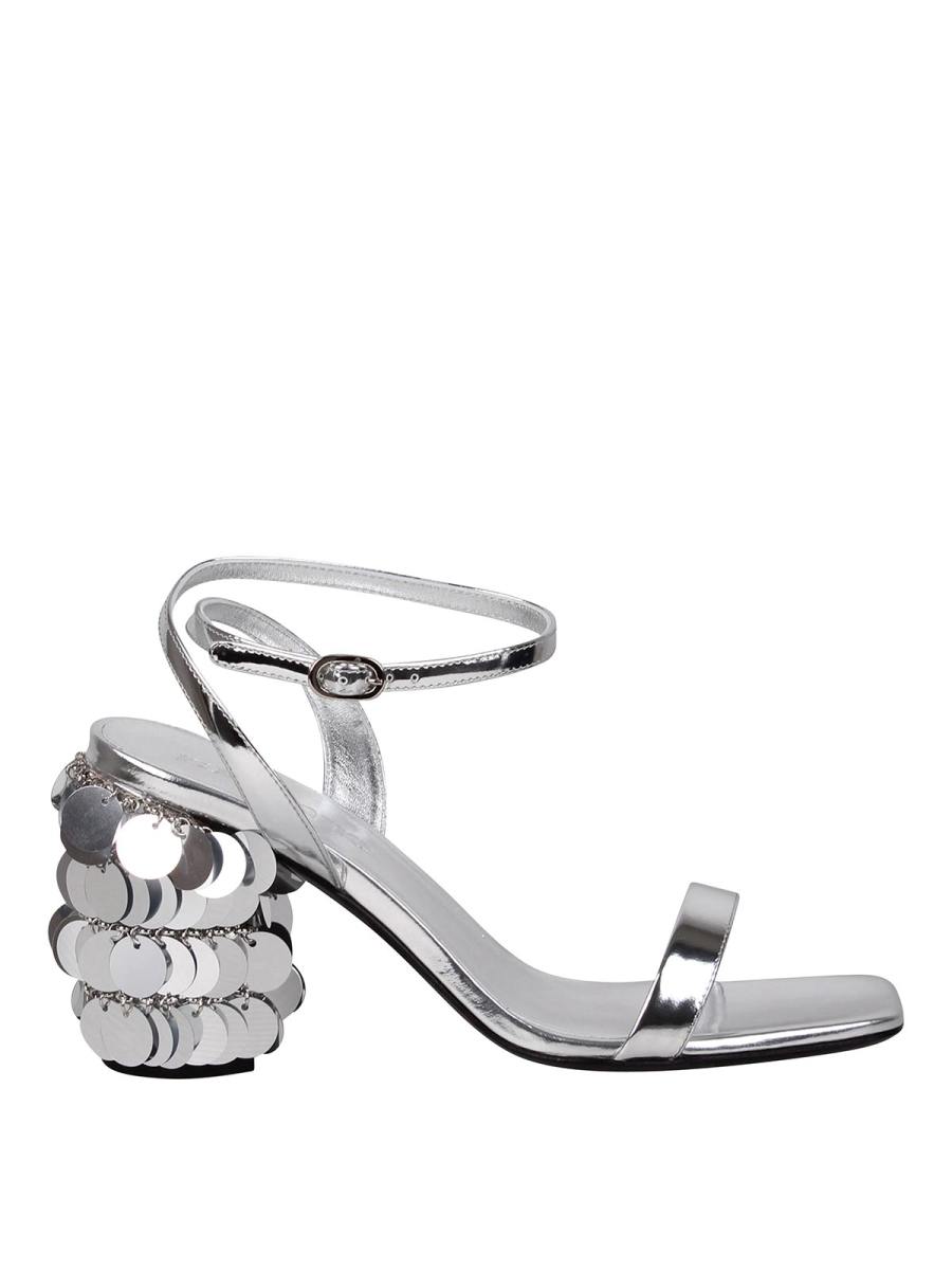 Rabanne Sandales - Argent