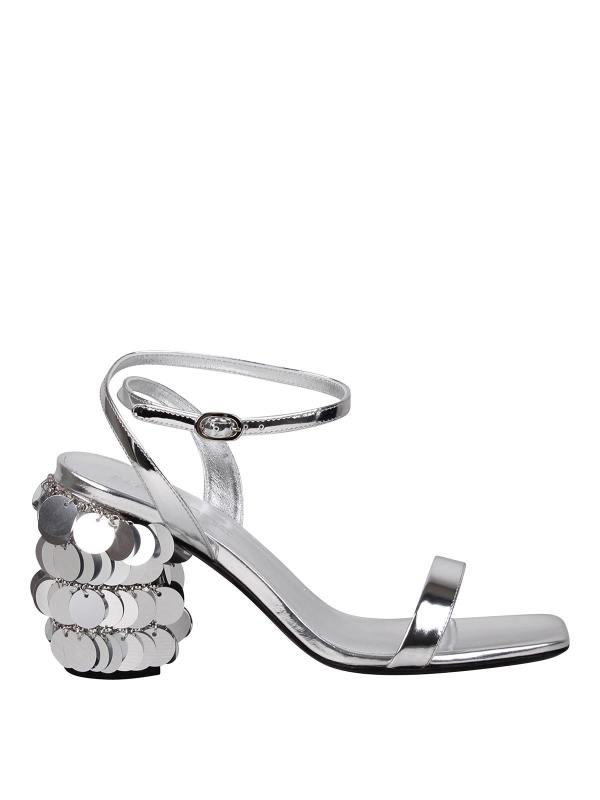 Rabanne Sandales - Argent