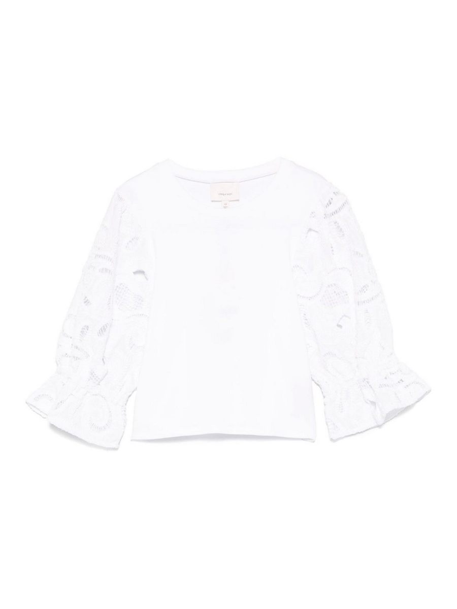 Cinq a Sept Pull Col Rond - Blanc