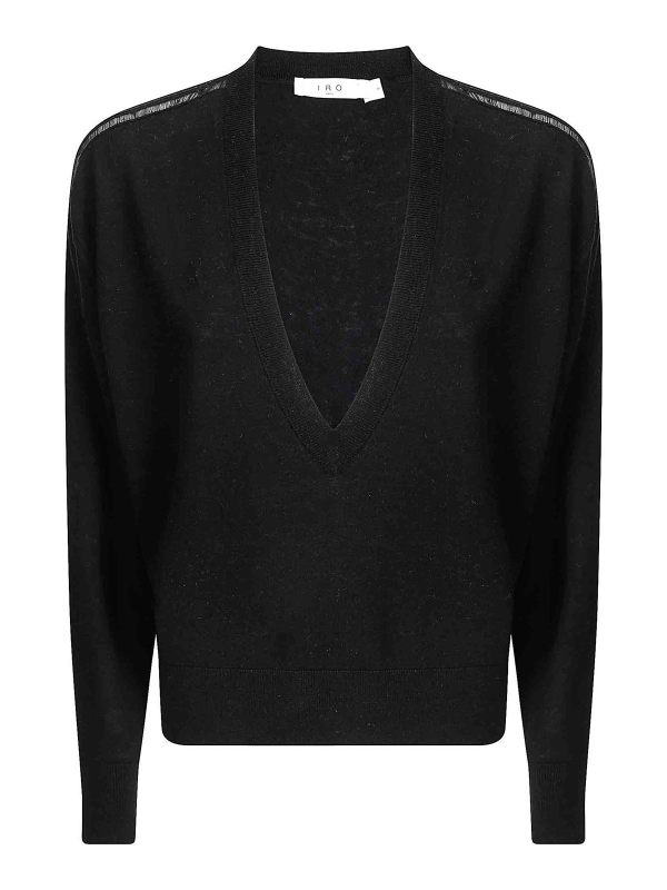 Iro Pull Col Bateau - Noir