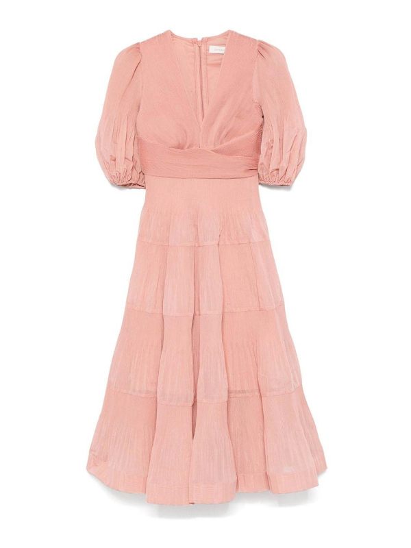 Zimmermann Robe Au Genou - Rose