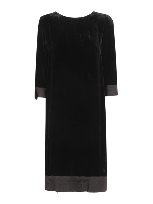 Bianco Levrin Robe Au Genou - Noir