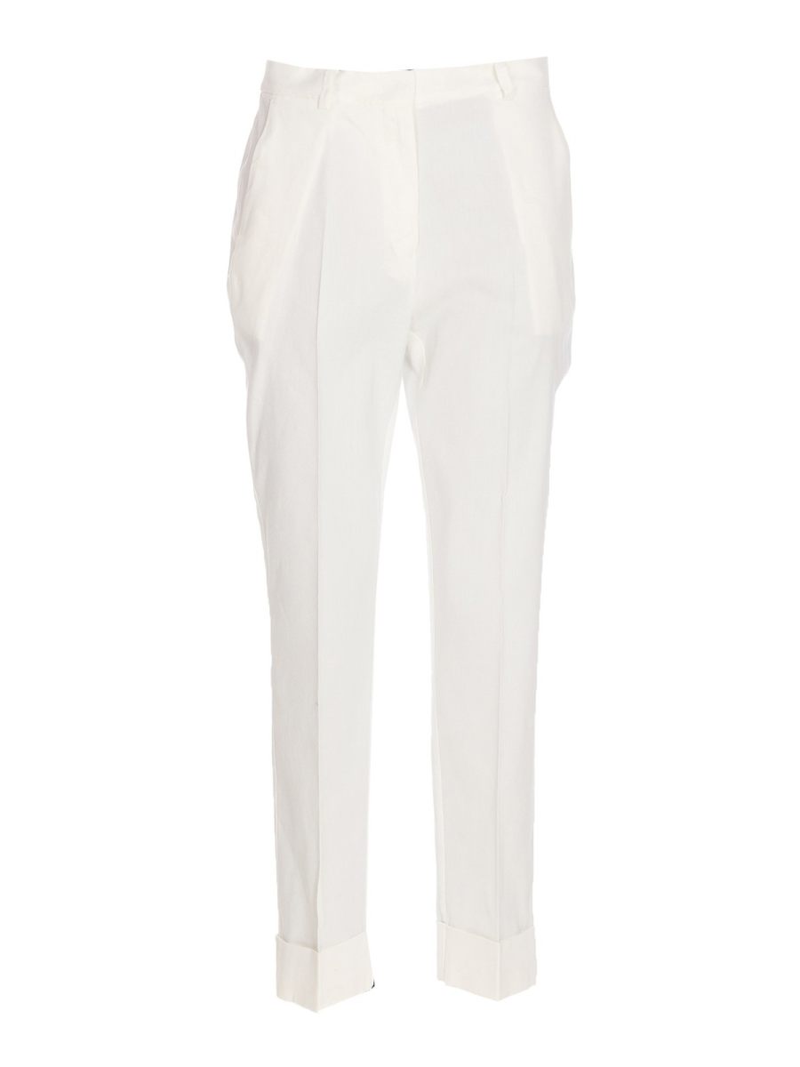 Pinko Pantalon Couturier - Blanc