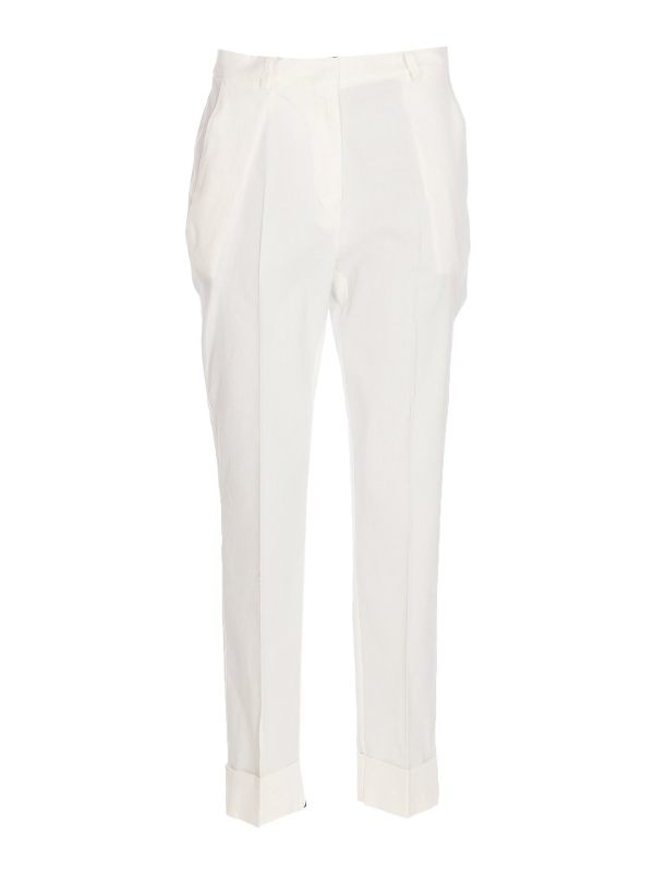 Pinko Pantalon Couturier - Blanc