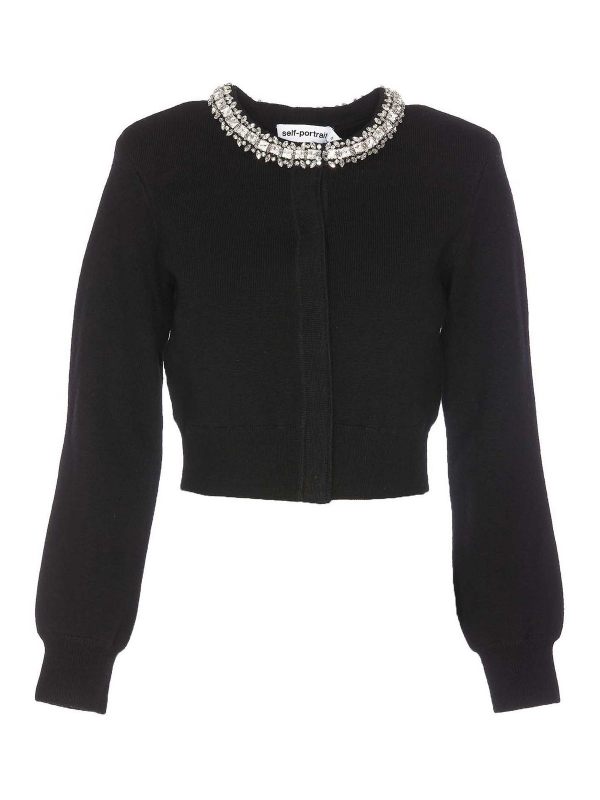Self Portrait Cardigan - Noir