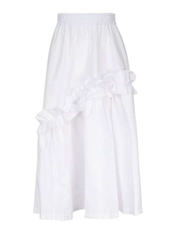 Mariuccia Jupe Midi - Blanc