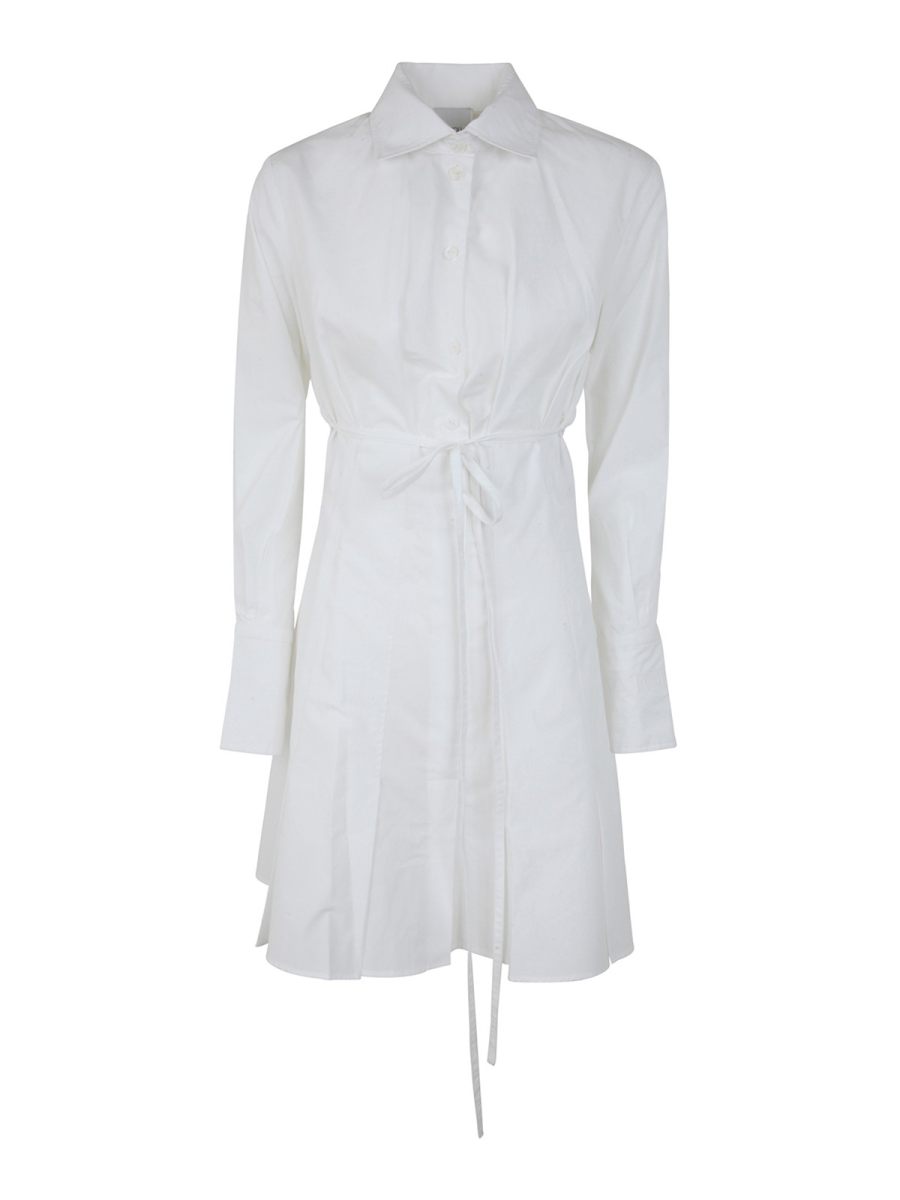 Patou Robe Au Genou - Blanc