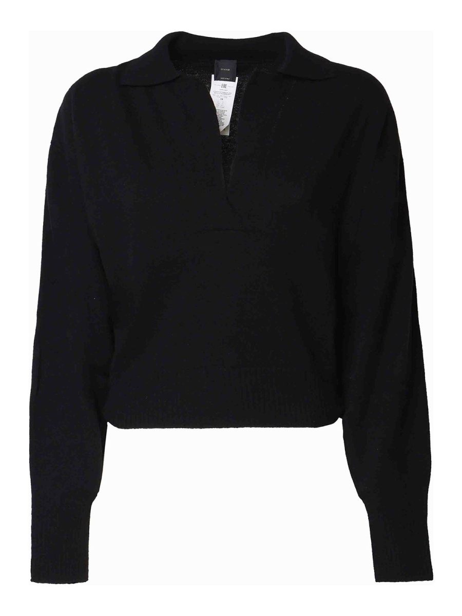 Pinko Pull Col Rond - Noir