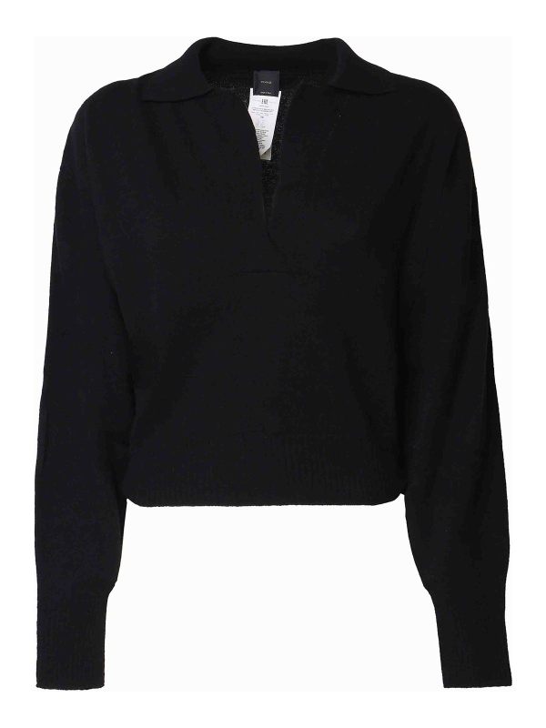 Pinko Pull Col Rond - Noir