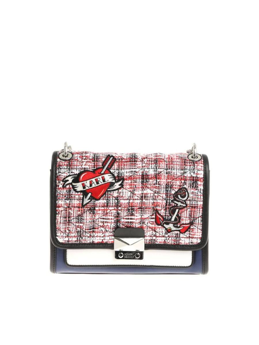 Karl Lagerfeld Sac Porté Épaule - Bleu