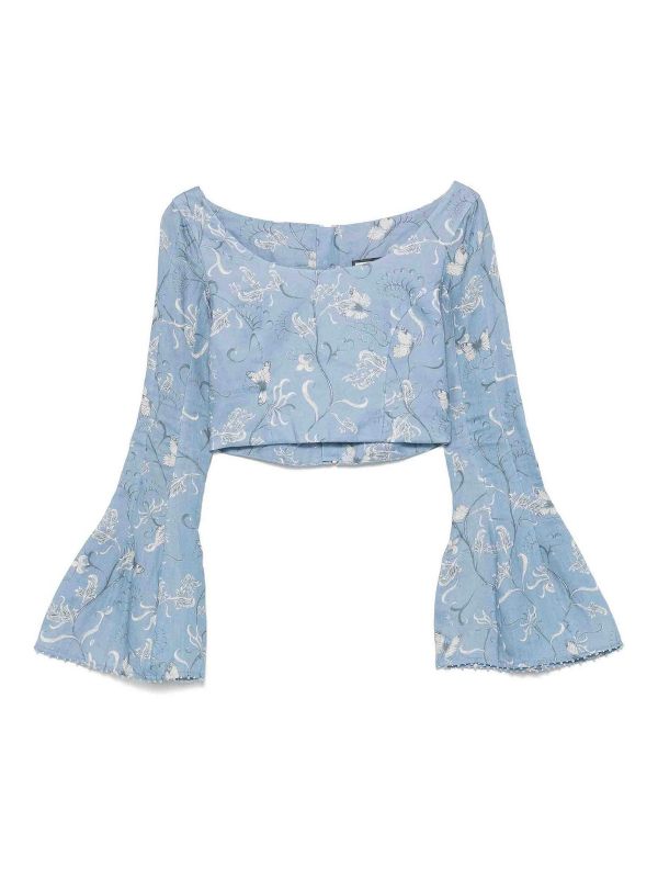 Agua by Agua Bendita Top - Bleu