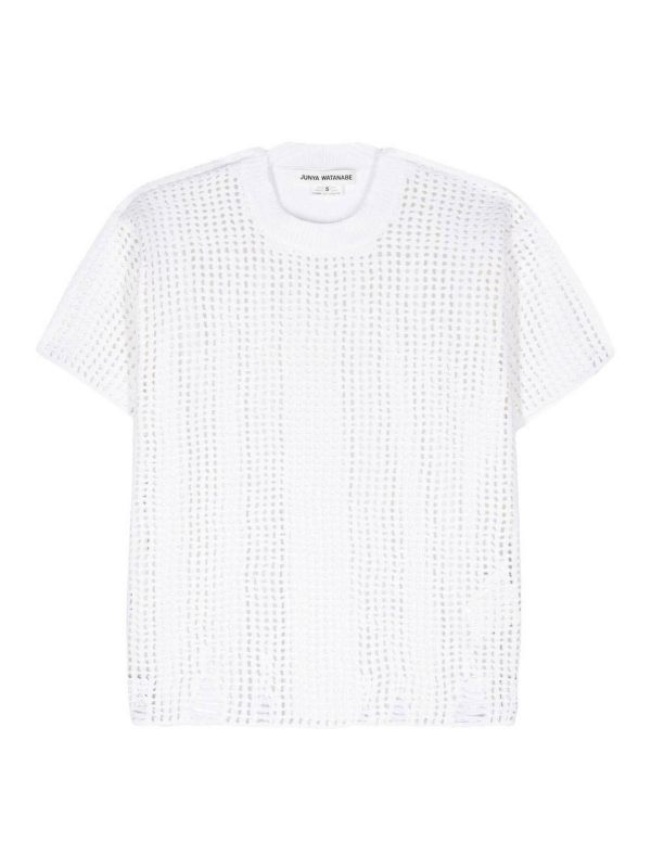 Junya Watanabe Pull Col Rond - Blanc