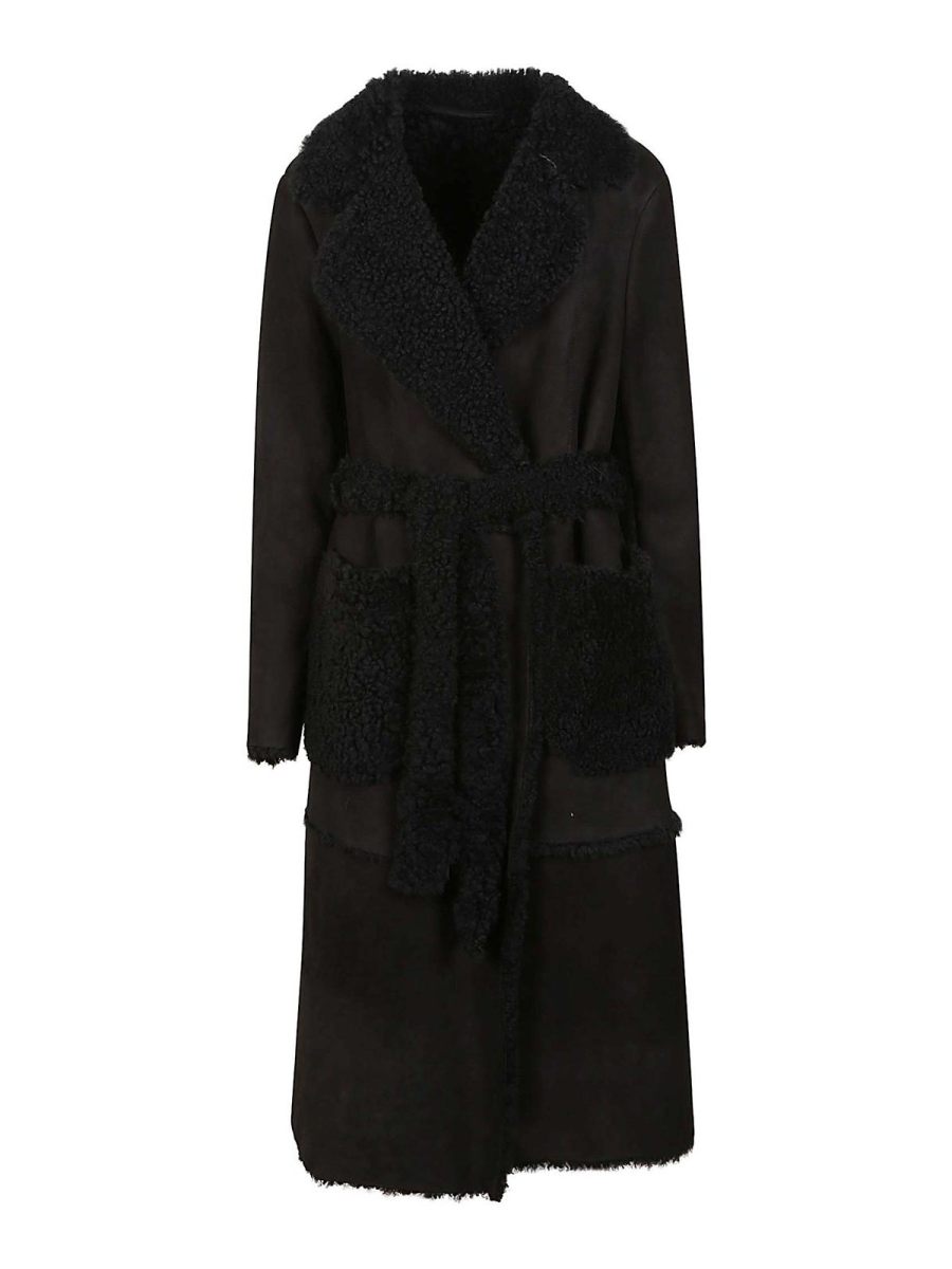 Salvatore Santoro Manteau Court - Noir