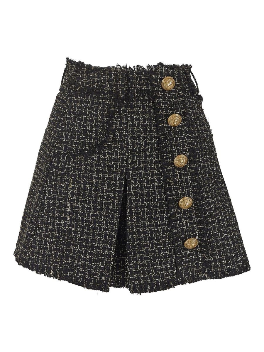 Balmain Jupe Midi - Noir