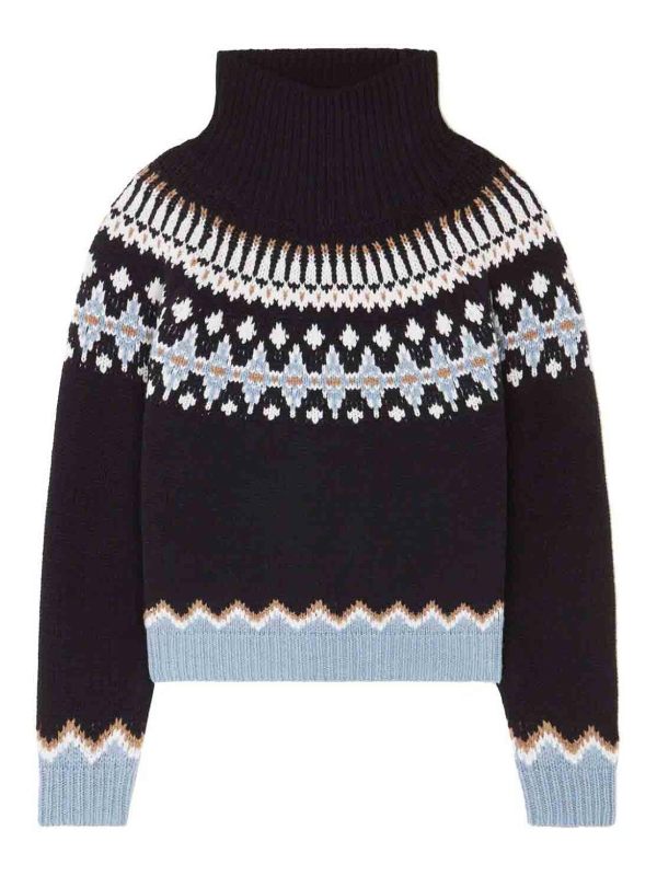 Alanui Pull Col Roulé - Bleu