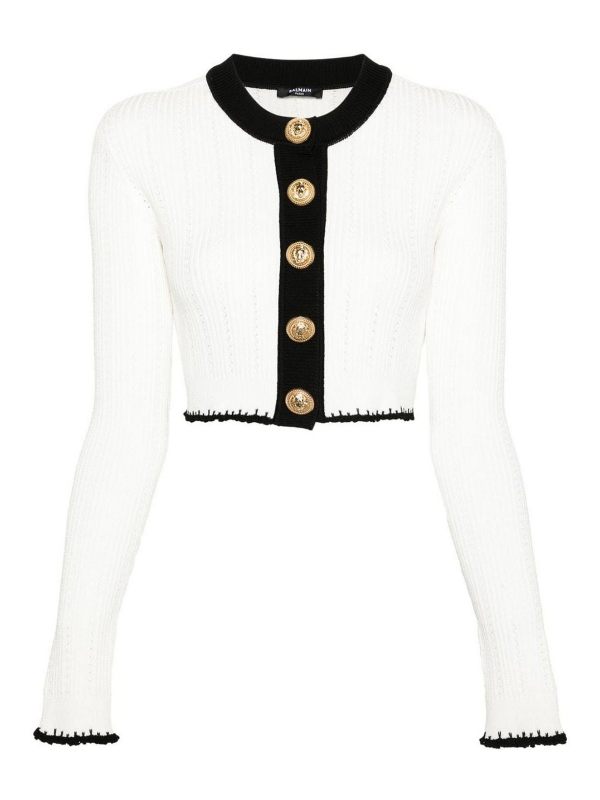 Balmain Cardigan - Blanc