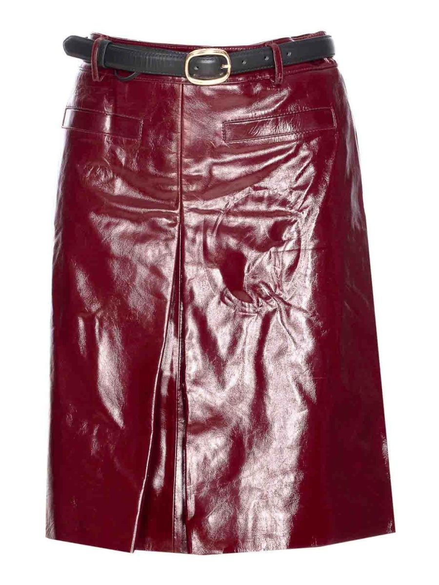 Self Portrait Jupe Midi - Rouge