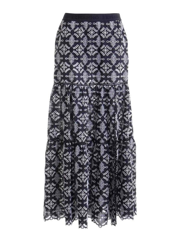 Ermanno Scervino Jupe Longue - Noir