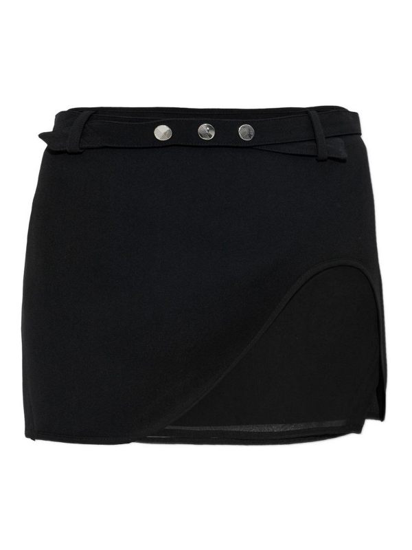 The Attico Jupe Midi - Noir