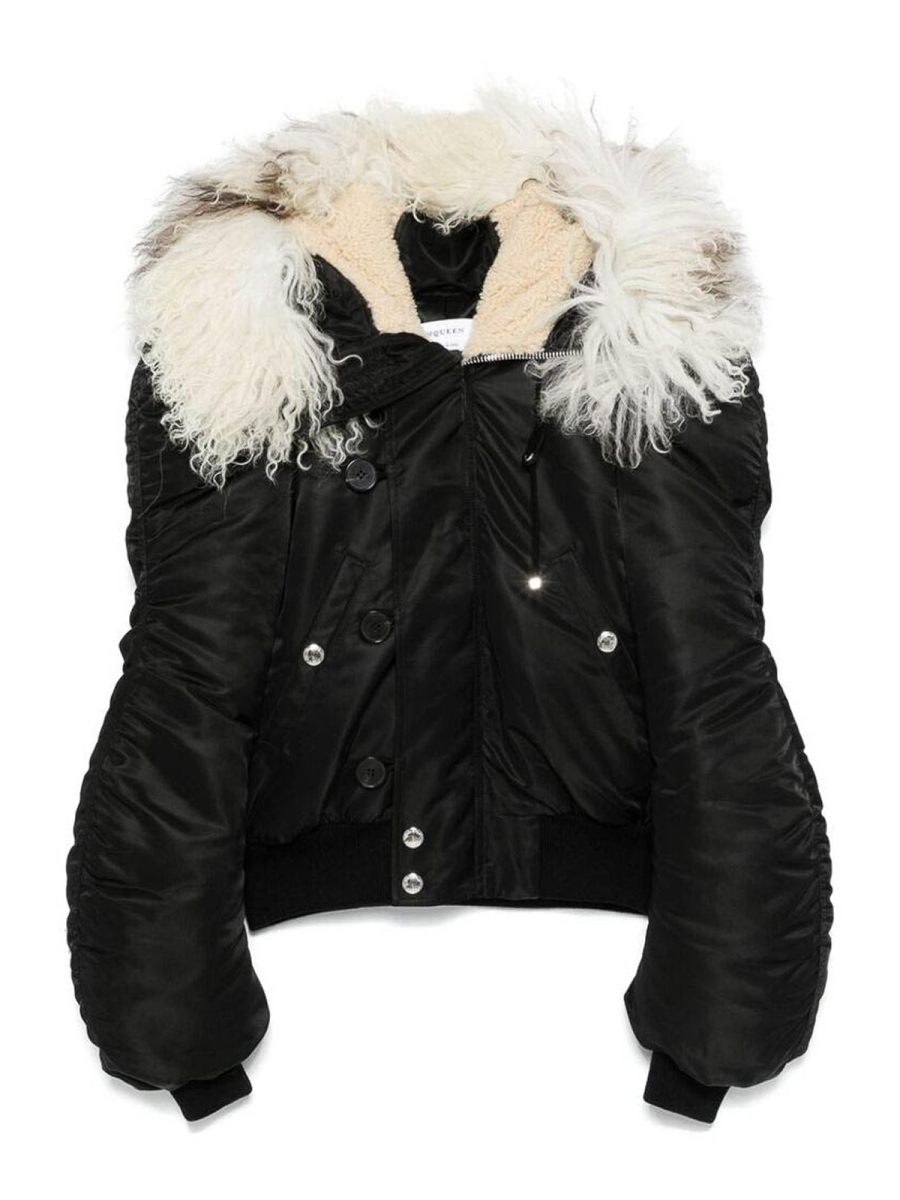 Alexander Mcqueen Blouson Rembourré - Noir