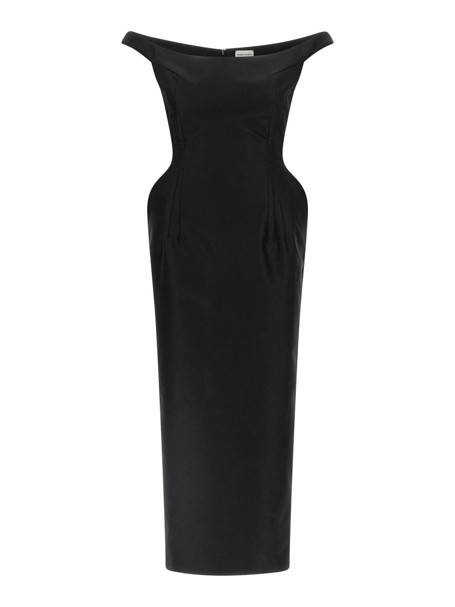 Magda Butrym Robe Au Genou - Noir