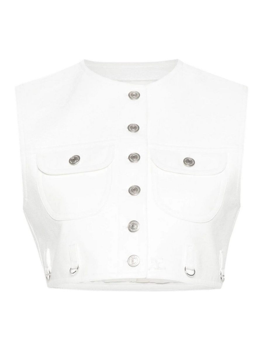 Courreges Manteau Court - Blanc