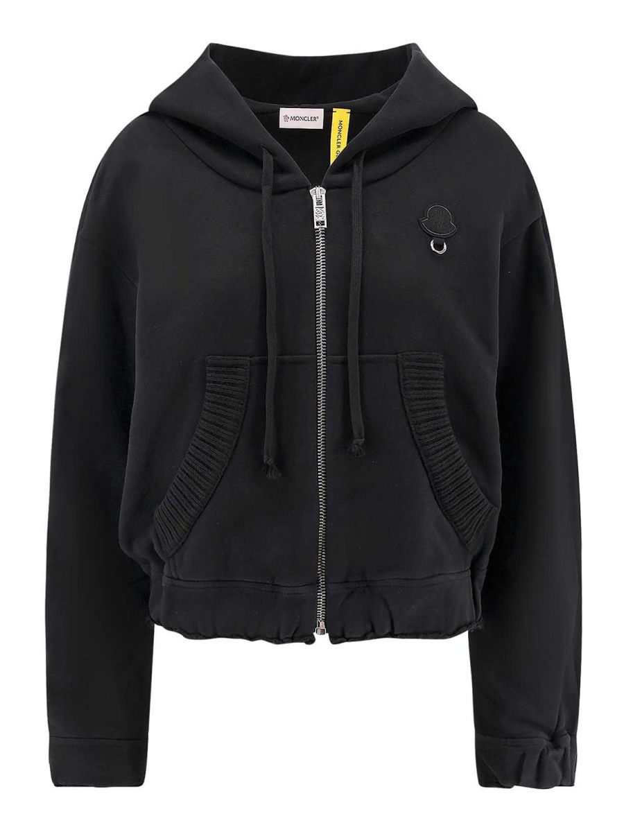 Moncler Pull Col Bateau - Noir
