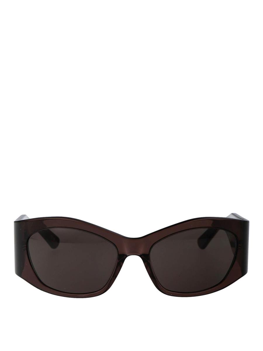 Balenciaga Lunettes De Soleil - Marron