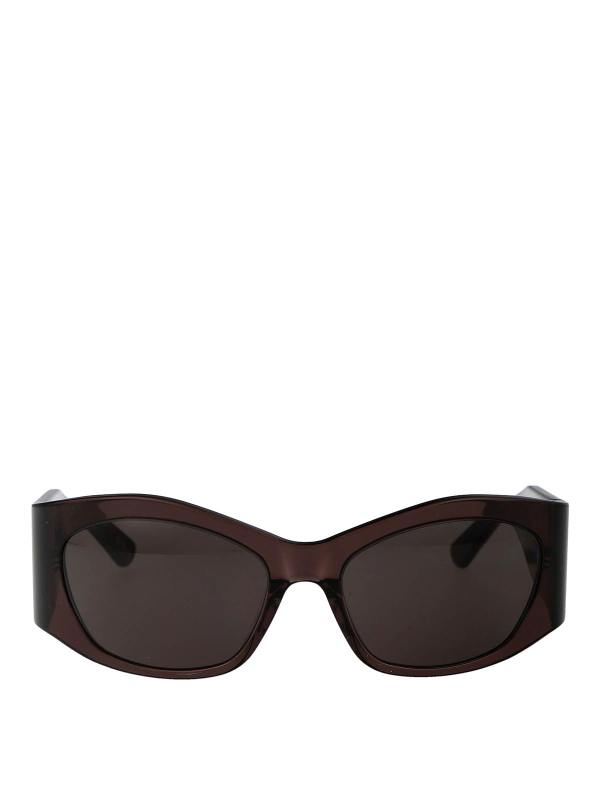 Balenciaga Lunettes De Soleil - Marron
