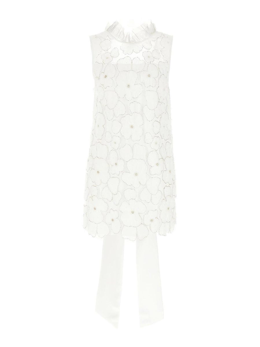 Self Portrait Robe Courte - Blanc
