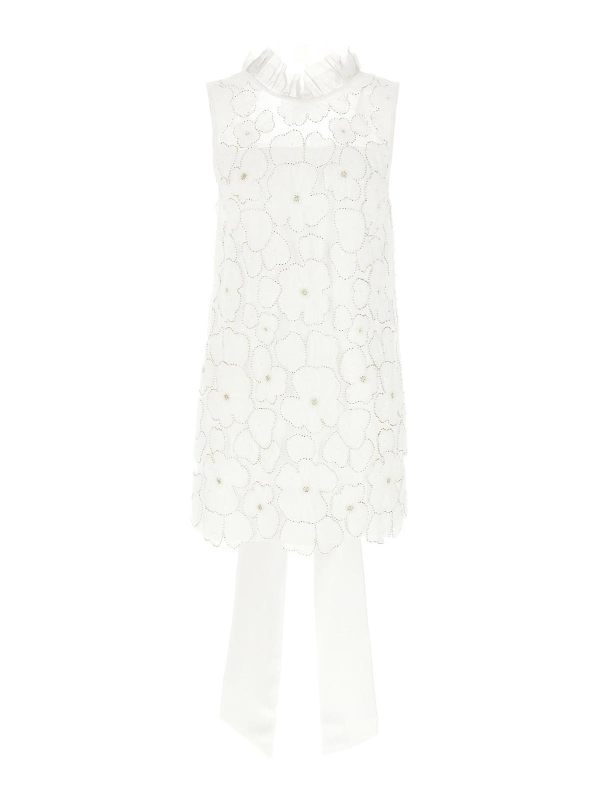 Self Portrait Robe Courte - Blanc
