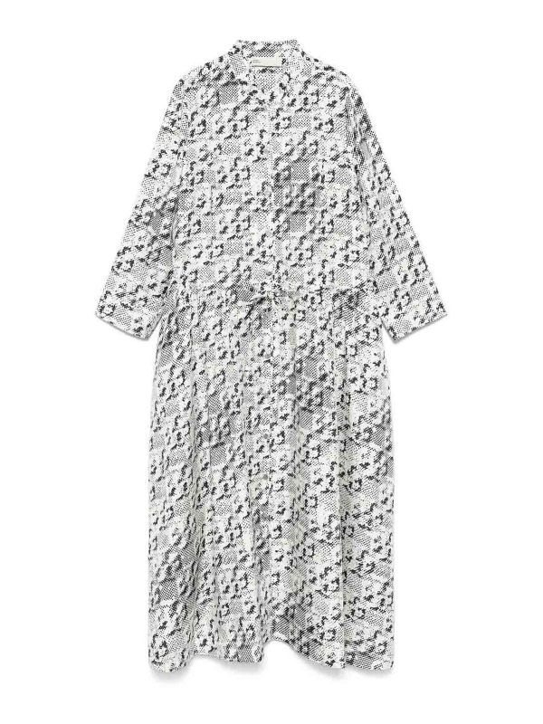 Tory Burch Robe Au Genou - Blanc