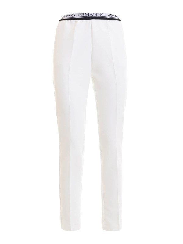 Ermanno Scervino Pantalons Décontractés - Blanc