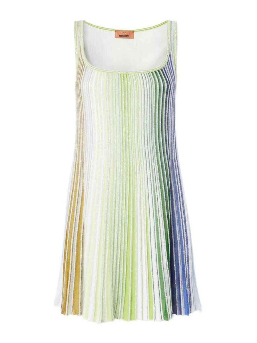 Missoni Robe Courte - Vert