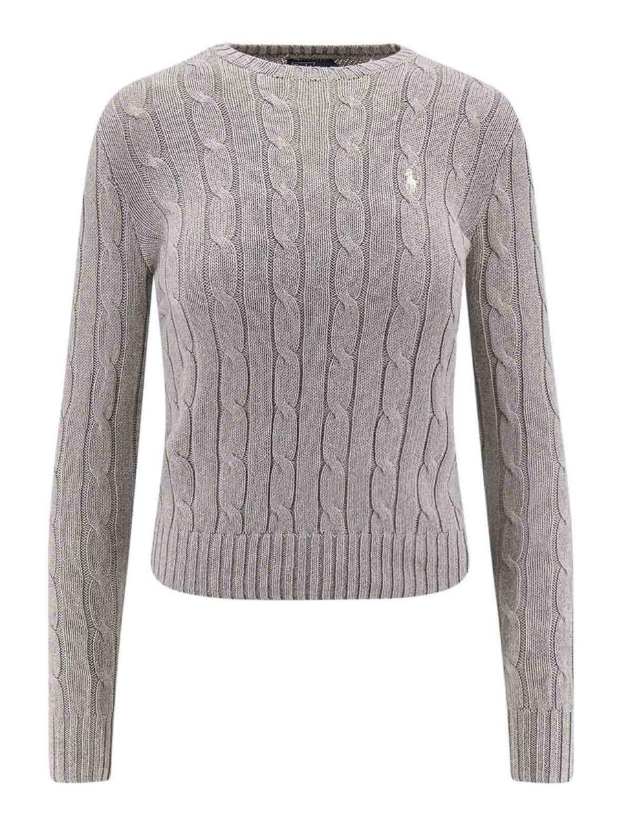 Polo Ralph Lauren Pull Col Bateau - Gris