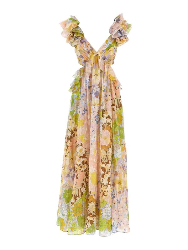 Zimmermann Maxi Robe - Multicolore