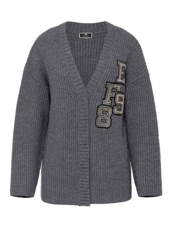 Elisabetta Franchi Cardigan - Gris