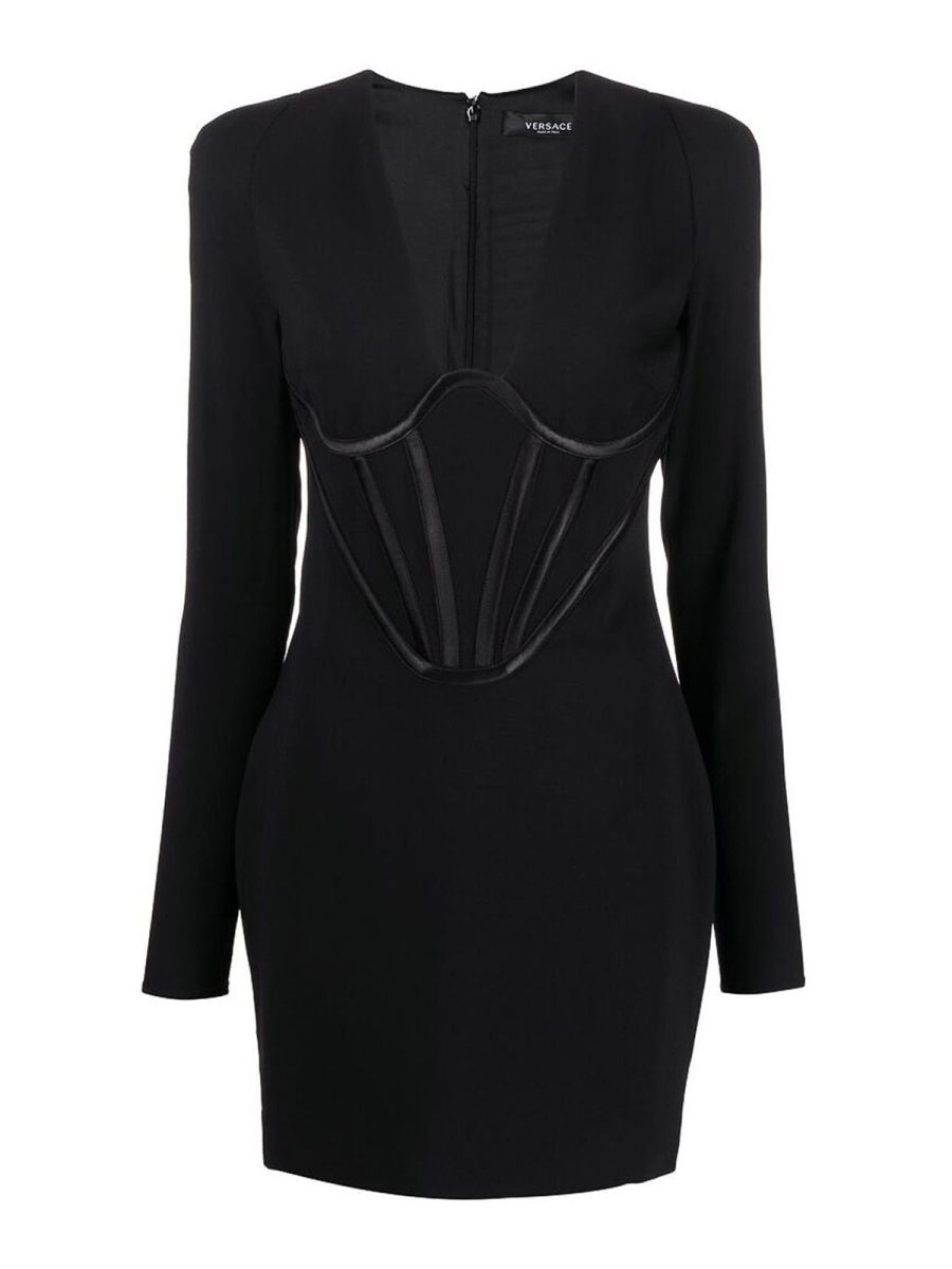 Versace Robe Courte - Noir