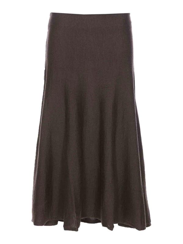 Khaite Jupe Midi - Marron