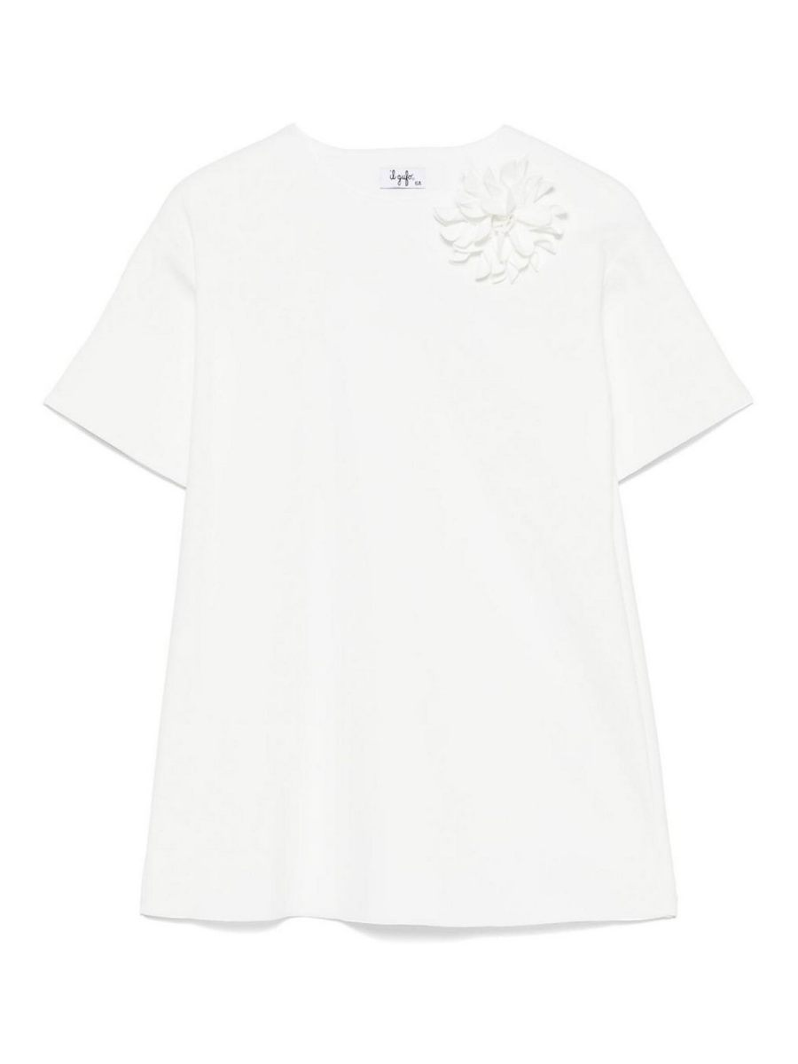 Il Gufo Robe Au Genou - Blanc
