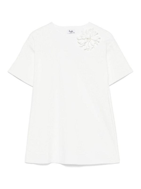 Il Gufo Robe Au Genou - Blanc