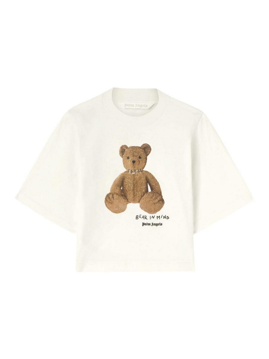 Palm Angels Pull Col Rond - Blanc