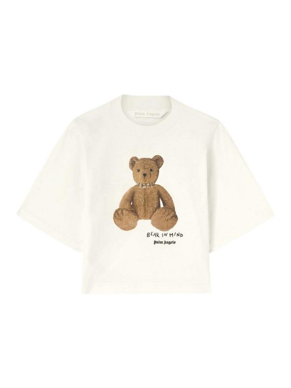 Palm Angels Pull Col Rond - Blanc