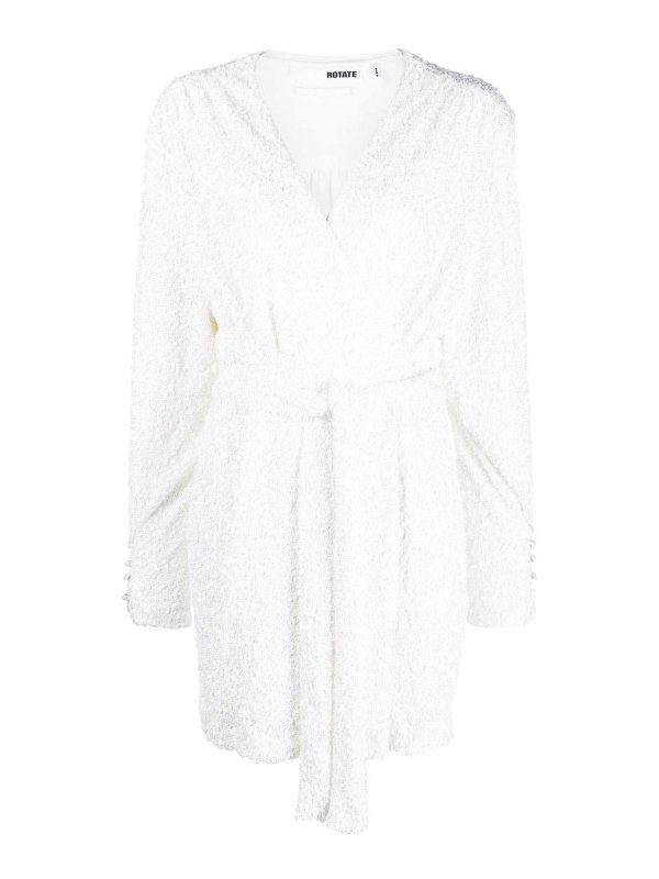 Rotate Birger Christensen Robe Courte - Blanc