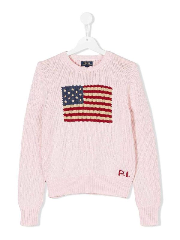 Ralph Lauren Pull Col Rond - Rose