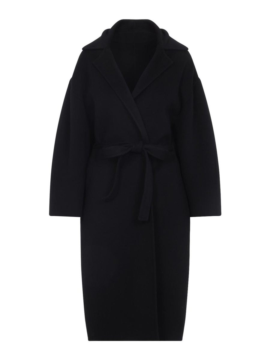 Alberta Ferretti Manteau Court - Noir
